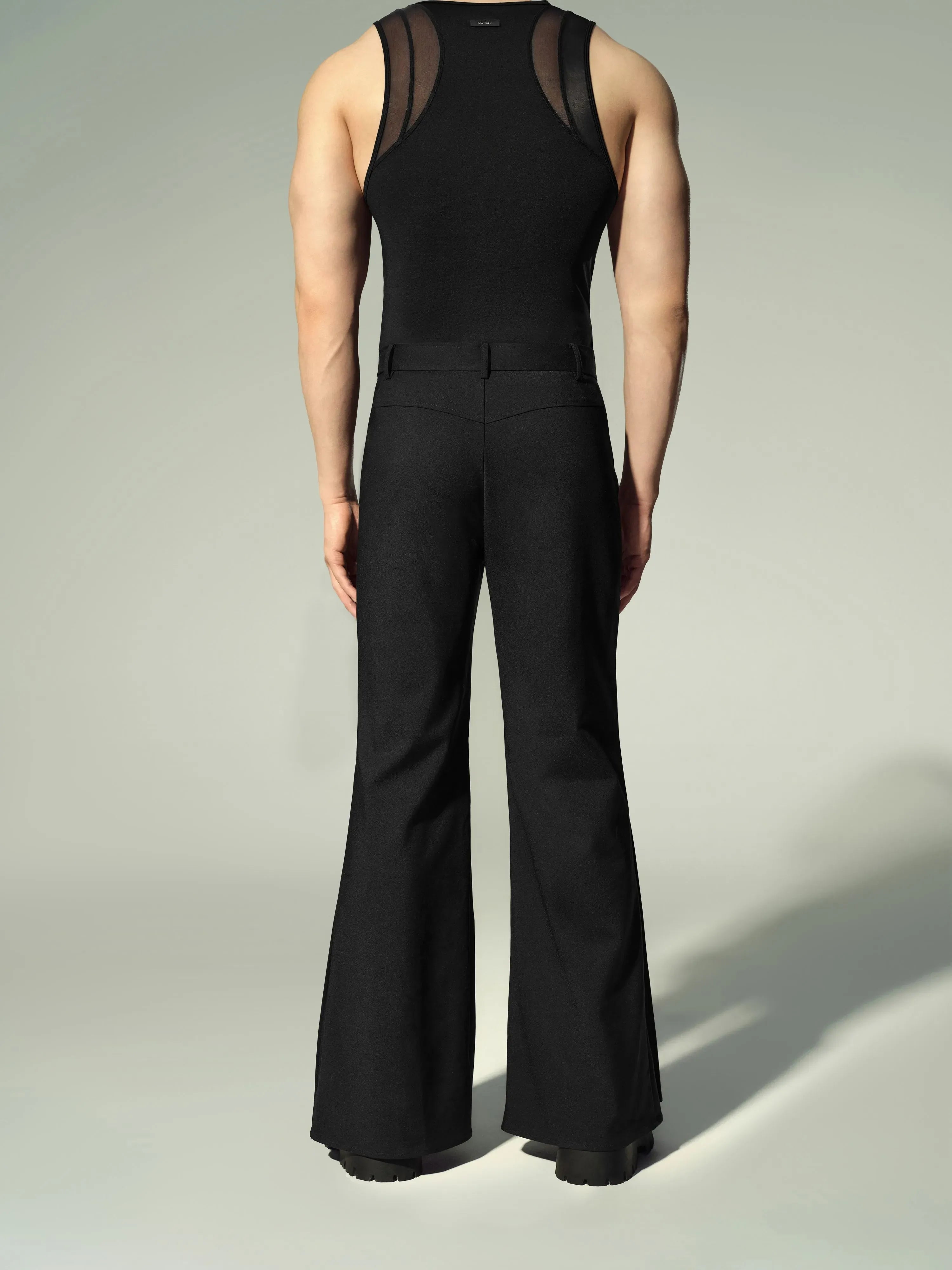 Mid-Rise Flared Pants