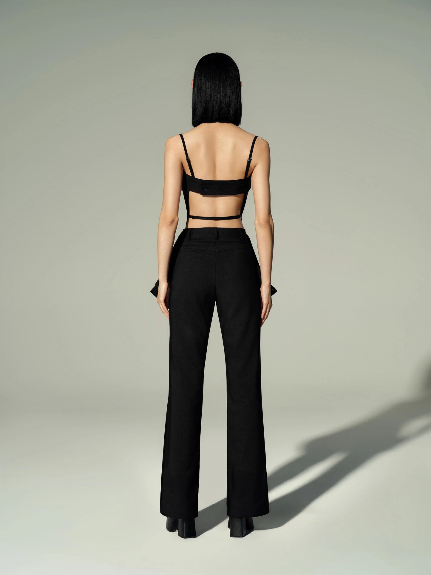 Mid-Rise Flared Pants
