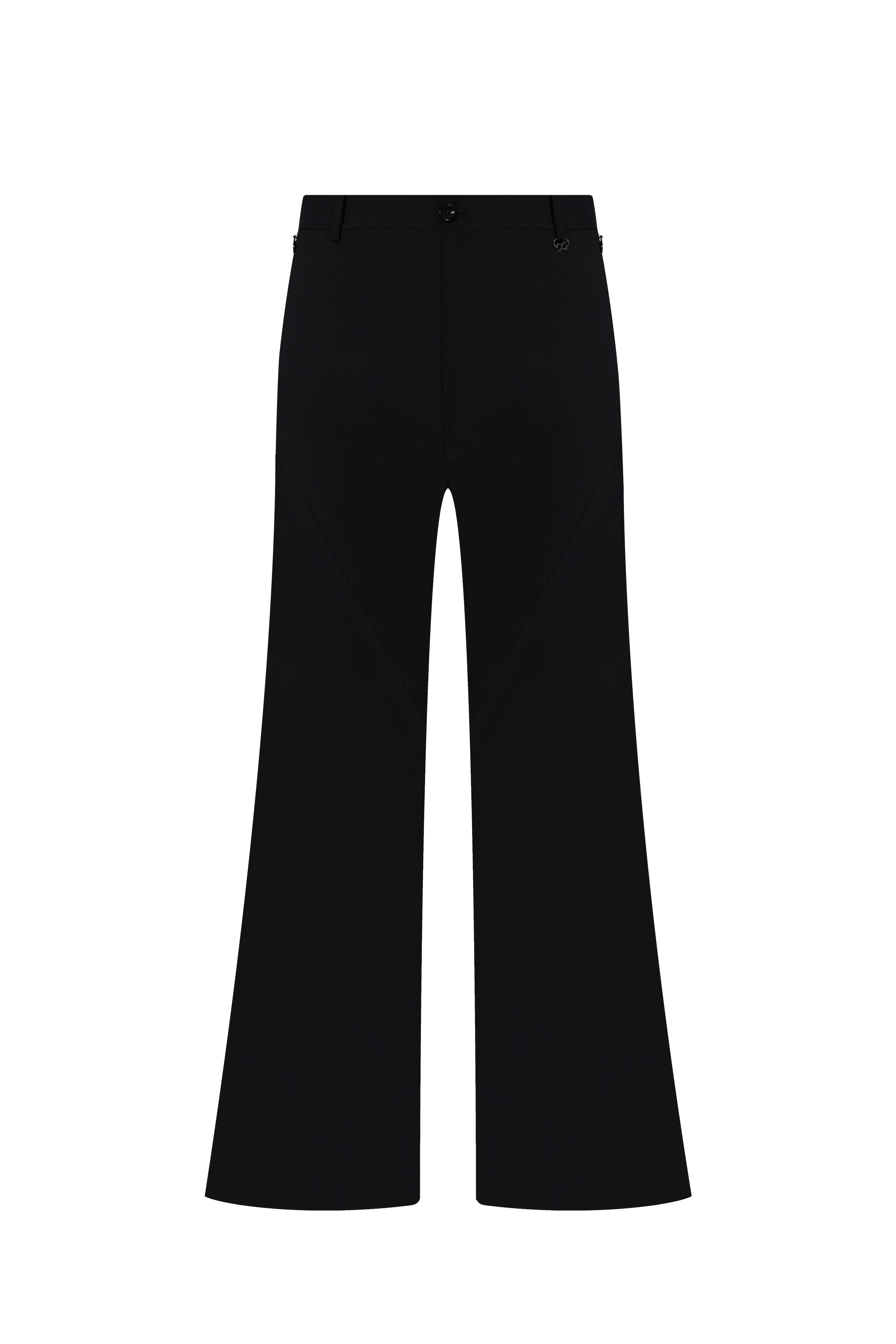 Mid-Rise Flared Pants