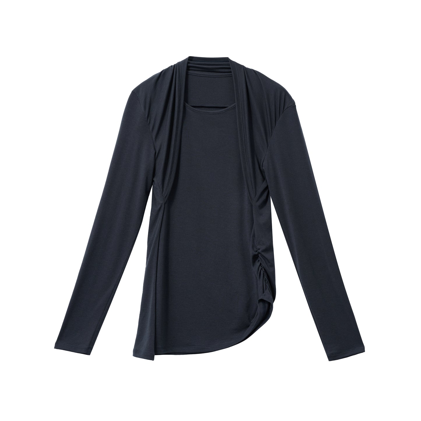 Mock Two-Layer Halter Neck Top