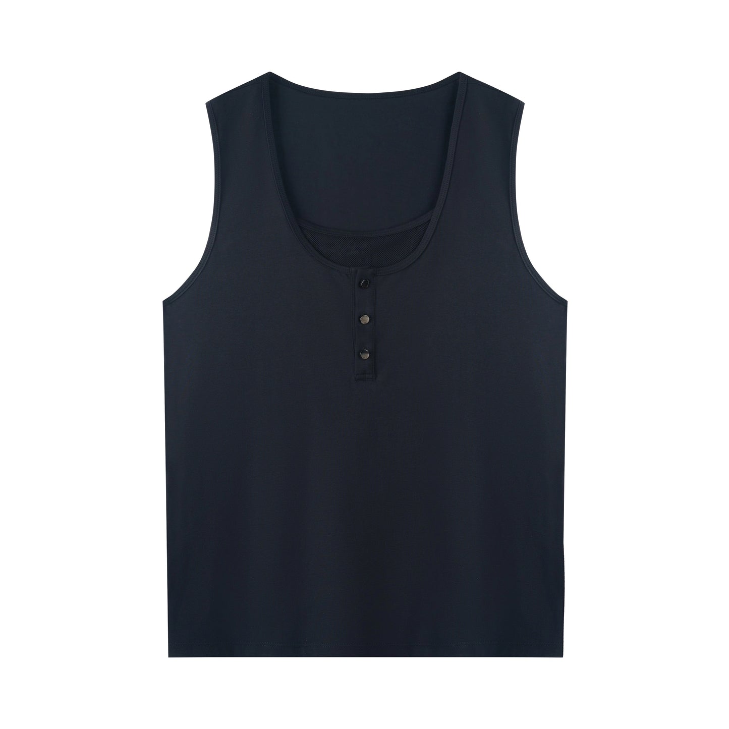 214-Open Collar Mesh Vest