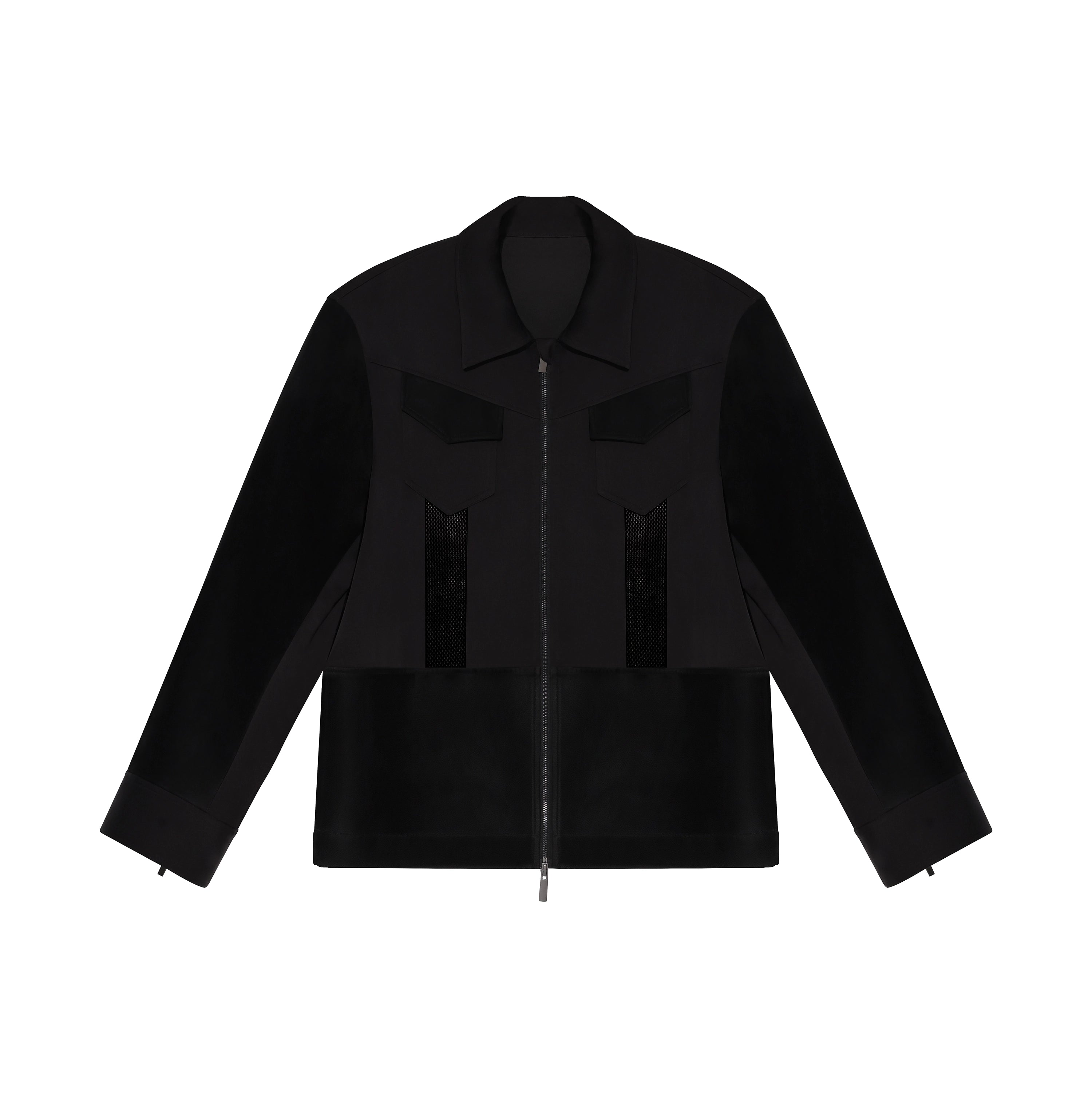 Oversized Cutout Zip Jacket