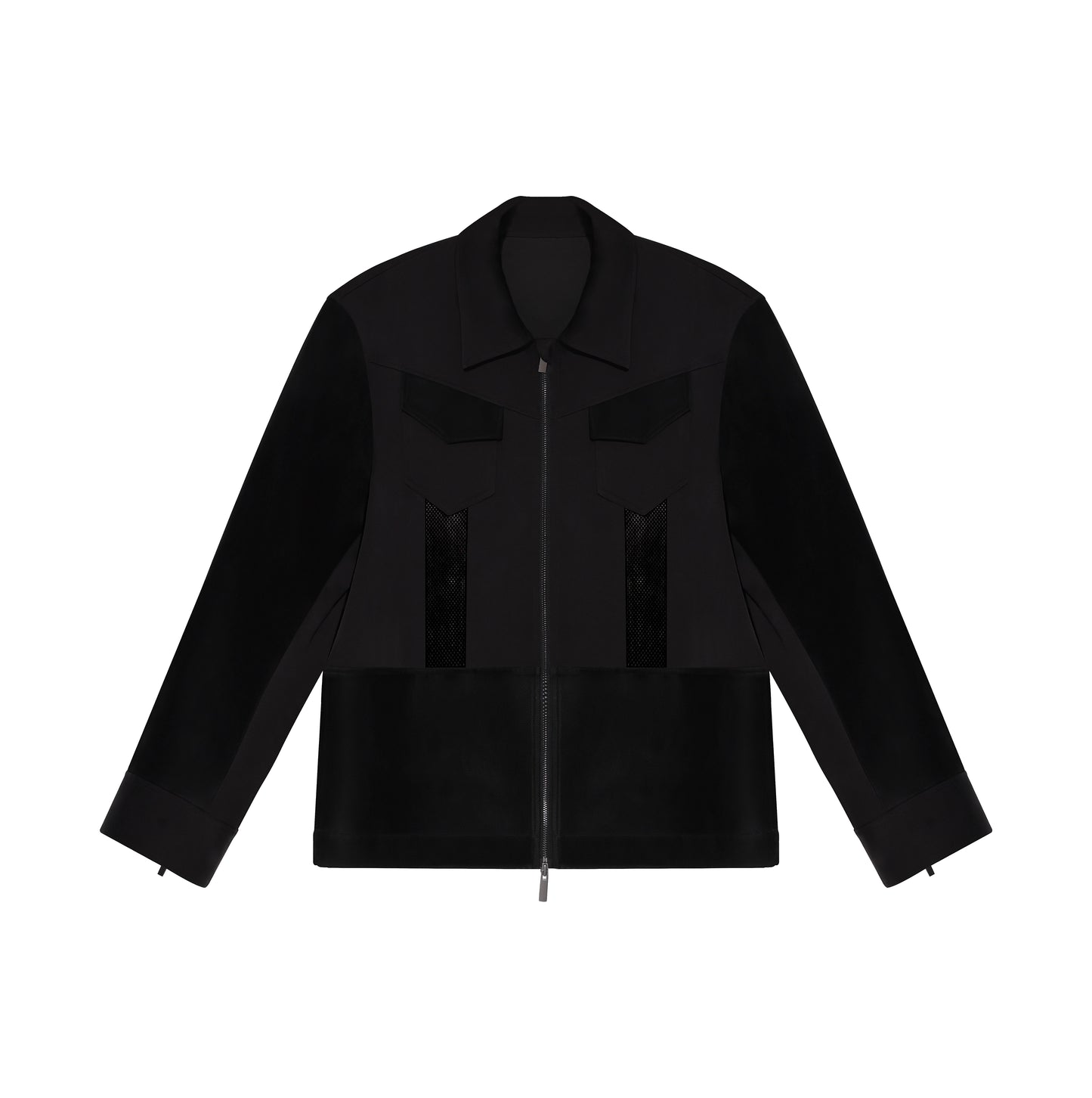 Oversized Cutout Zip Jacket