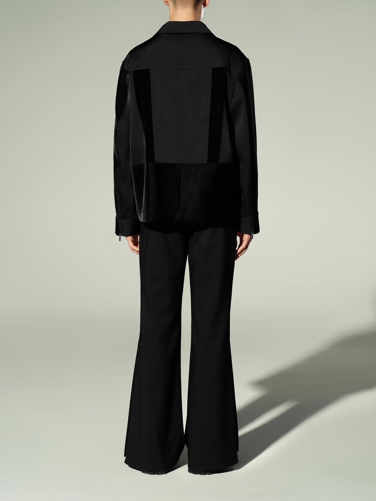 Oversized Cutout Zip Jacket