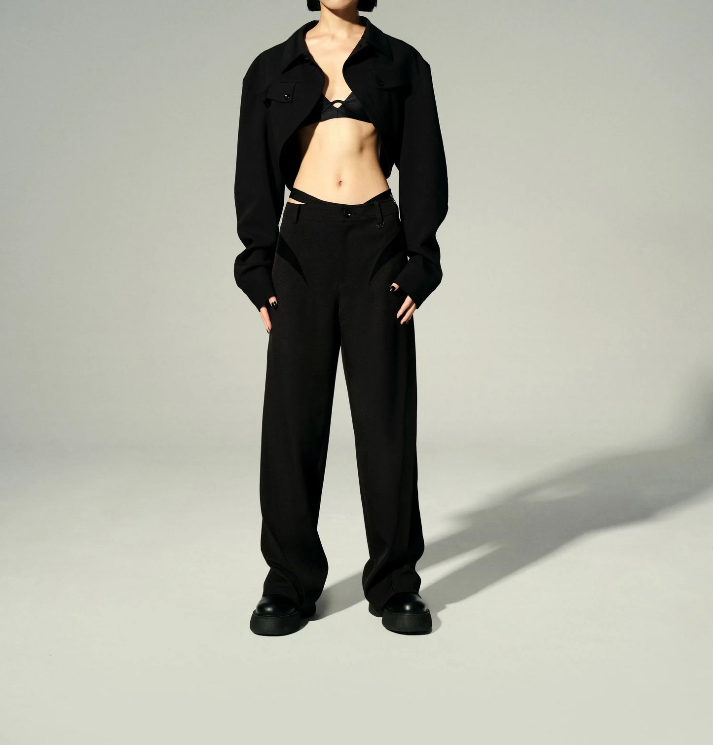 Paneled Dress Pants