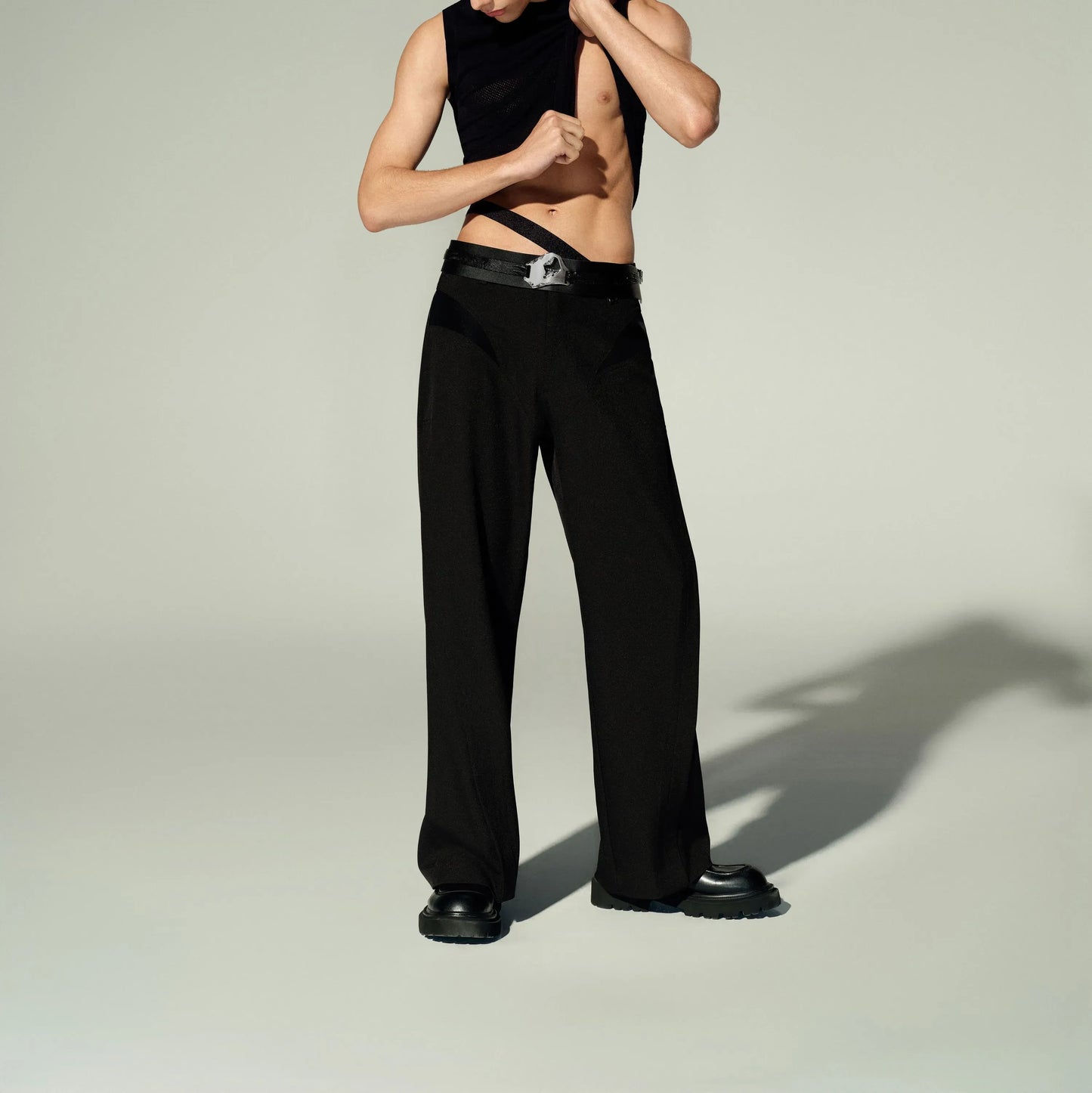 Paneled Dress Pants