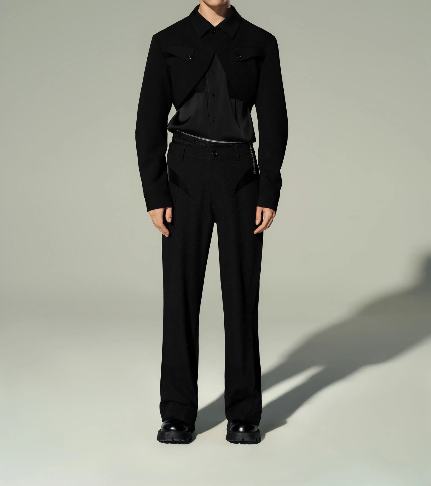 Paneled Dress Pants