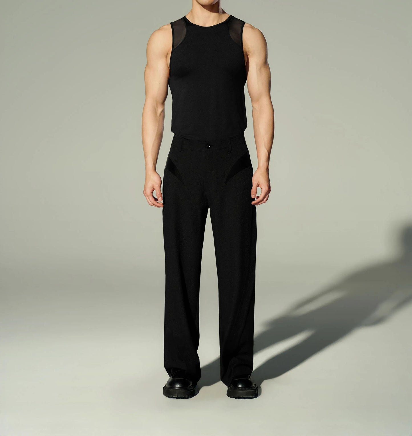 Paneled Dress Pants