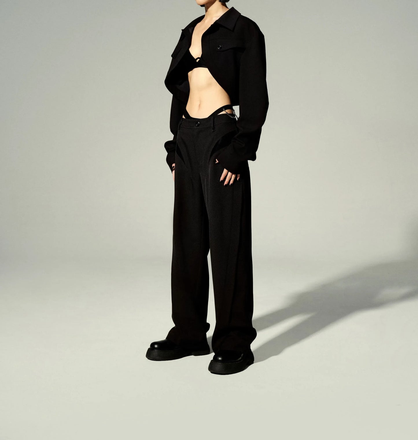 Paneled Dress Pants