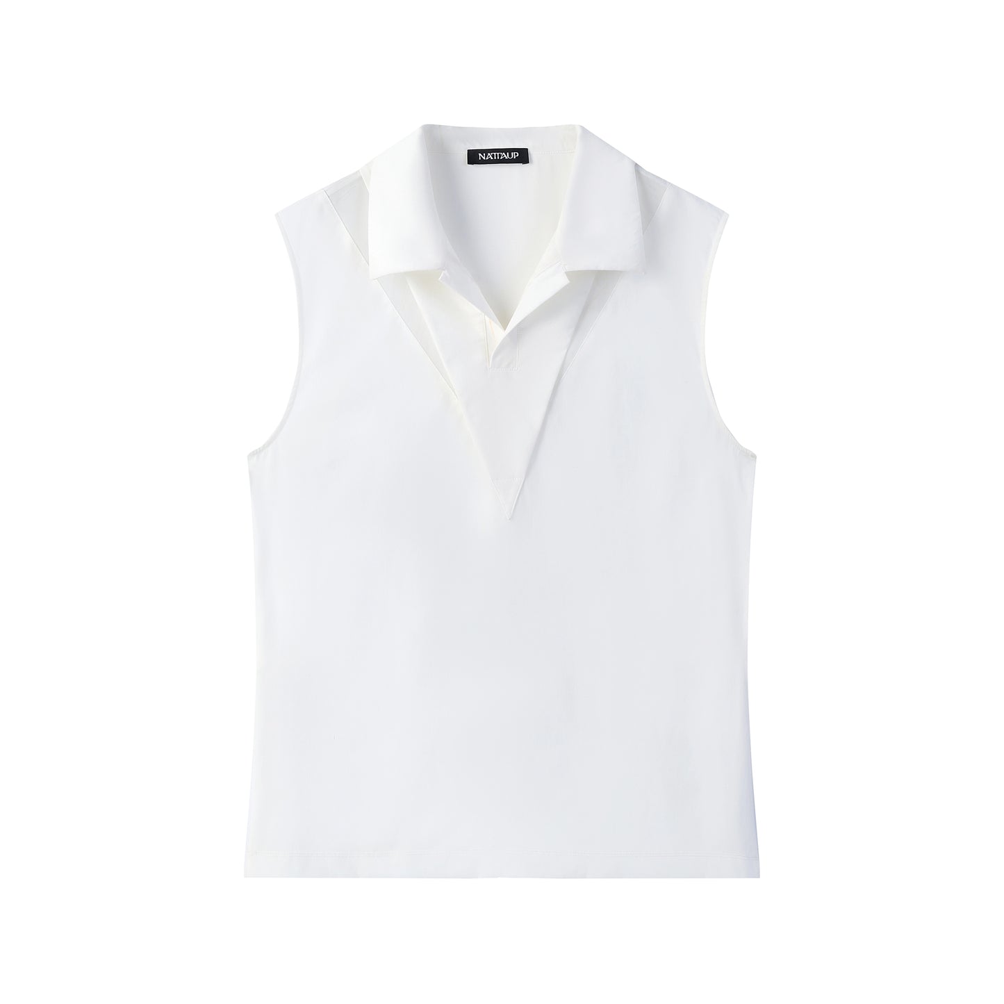 Panelled Polo Collar Vest