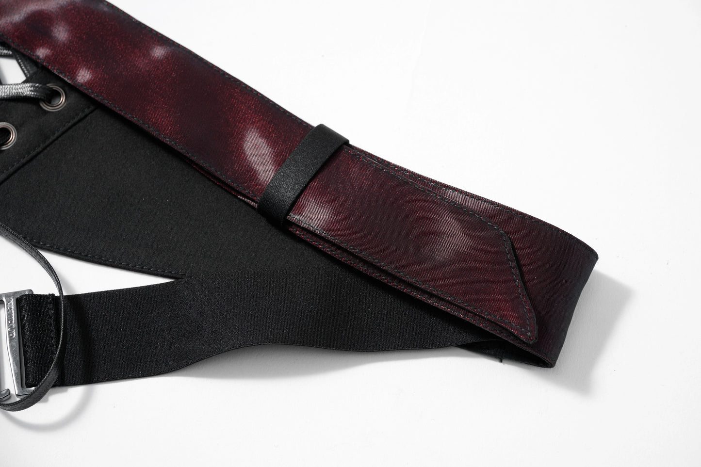 Partial Band Brief & Liquid Metal Shiny Detachable Accessory