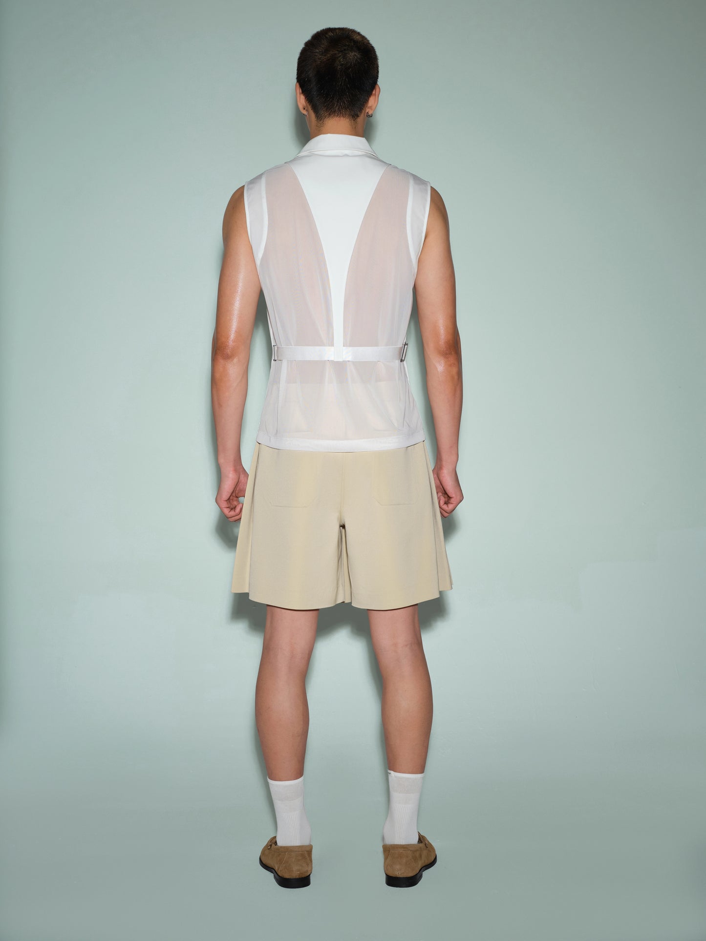Pleated Bermuda Short