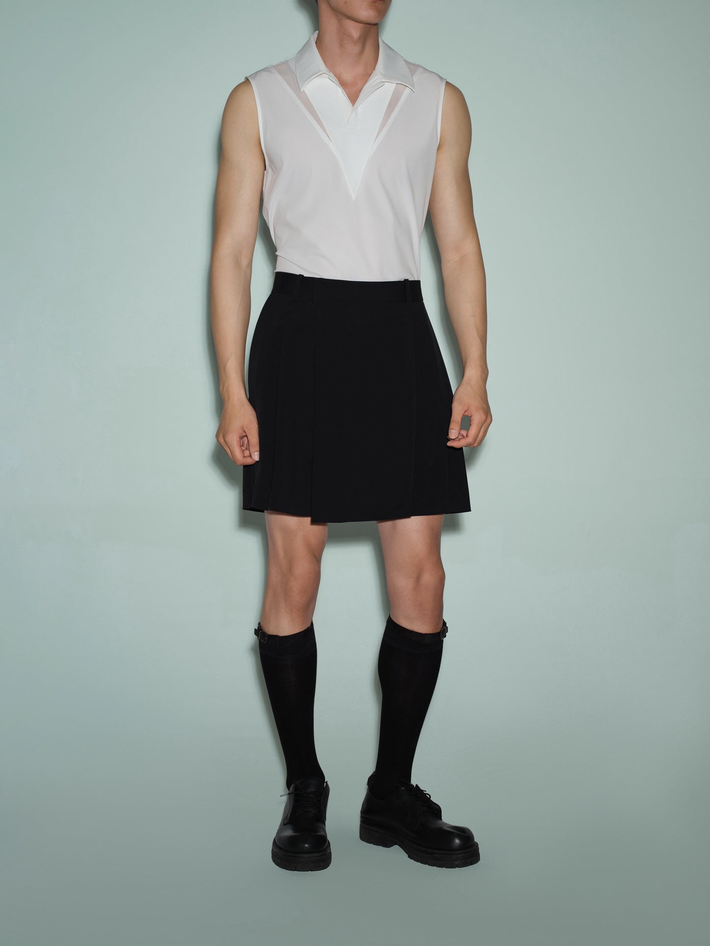 Pleated Bermuda Short