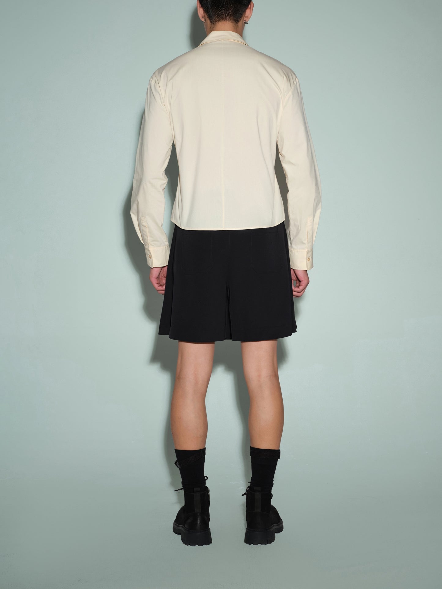 Pleated Bermuda Short