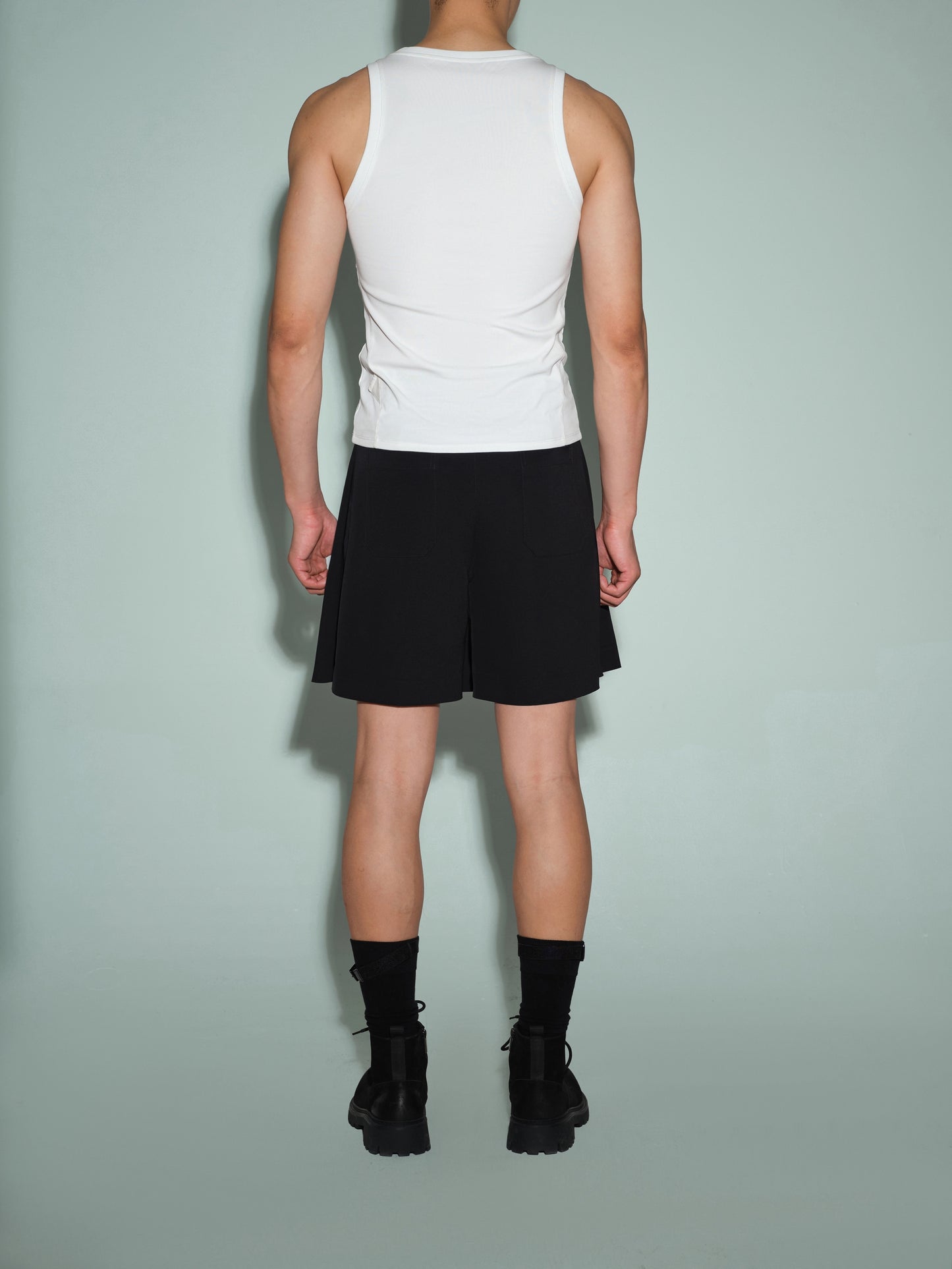 Pleated Bermuda Short