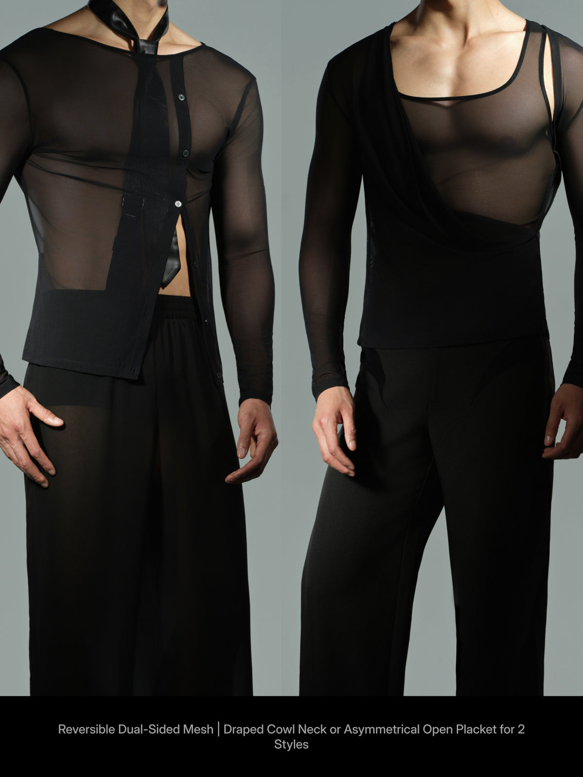 Reversible Cutout Long Sleeve Top