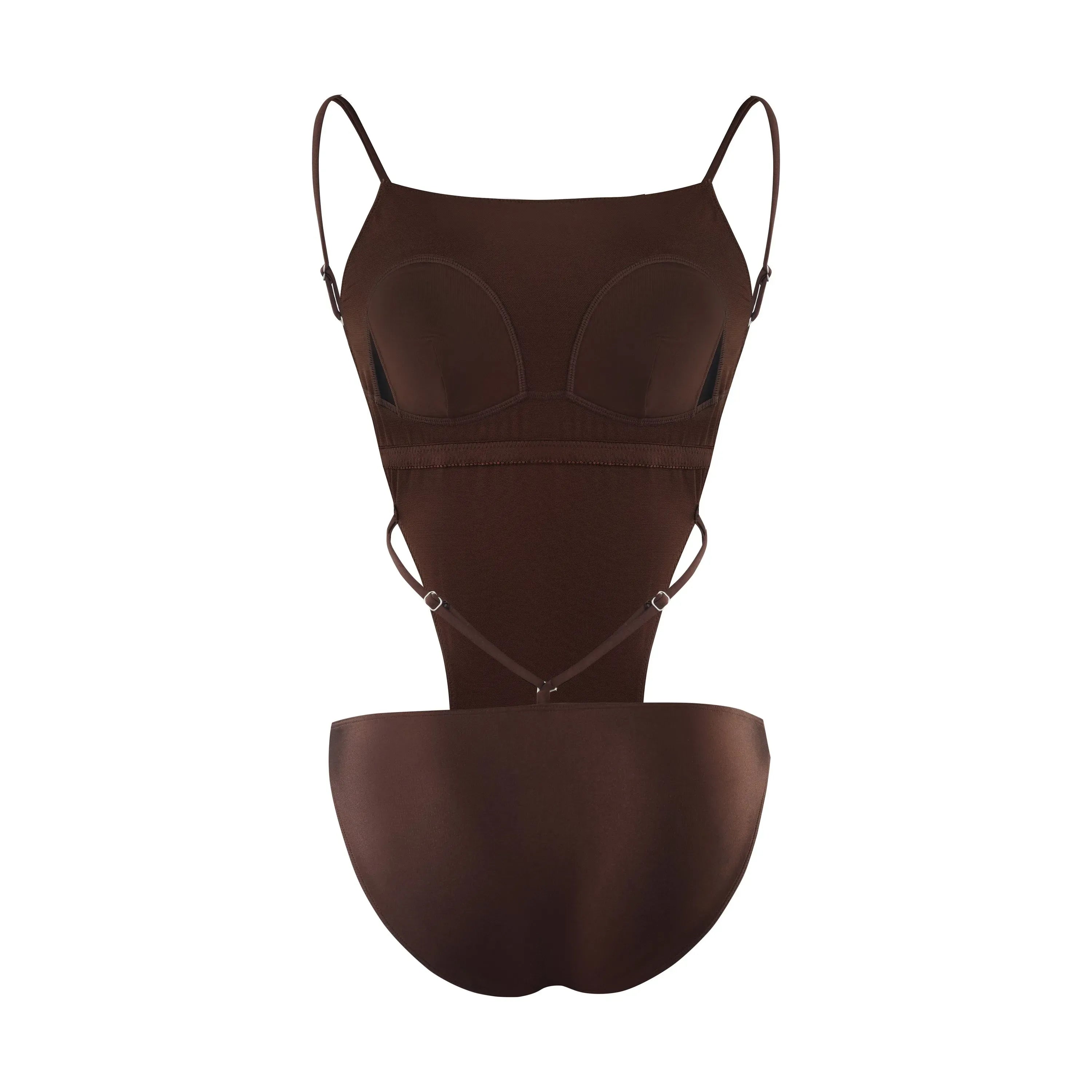 SQ Buckle Bandeau Set (Golden-Brown)