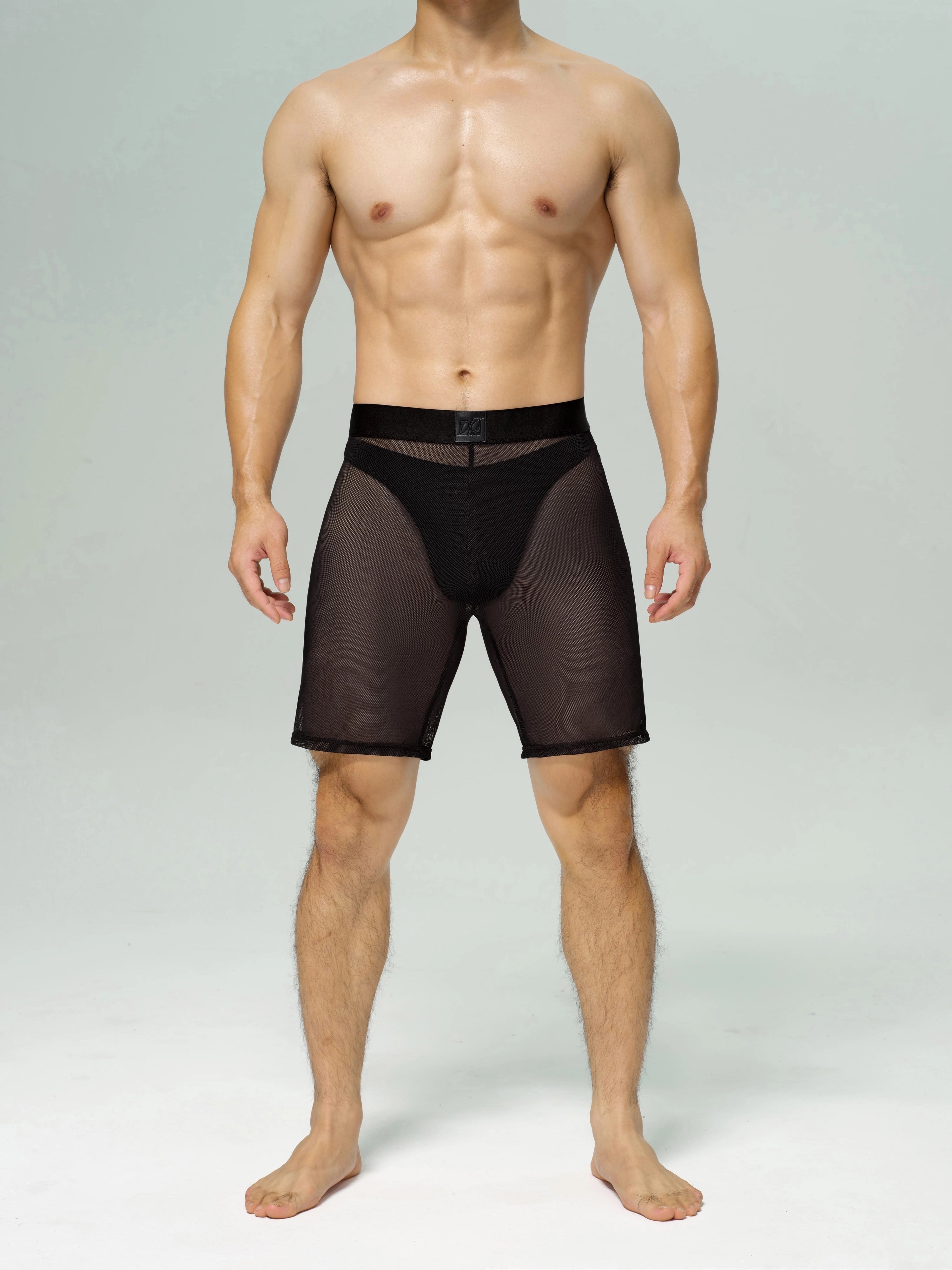 Satin Mesh Boxing Shorts & Mesh Shorts