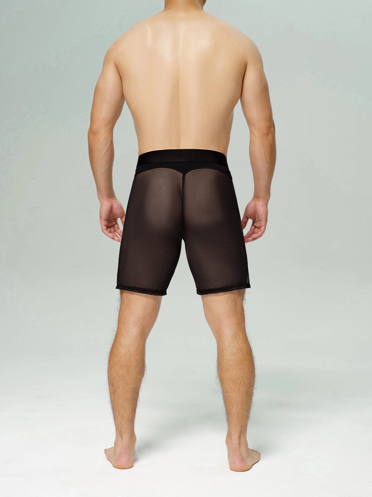 Satin Mesh Boxing Shorts & Mesh Shorts