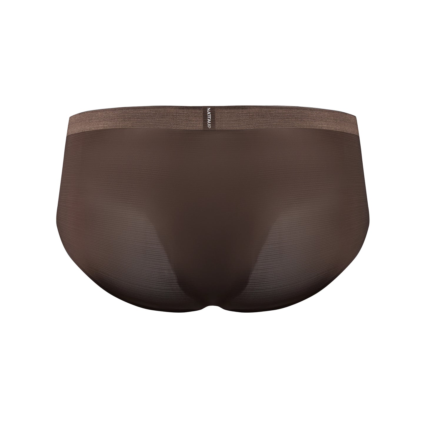 Satin-Striped Icy Silk Brief (Darkroom Brown*2)