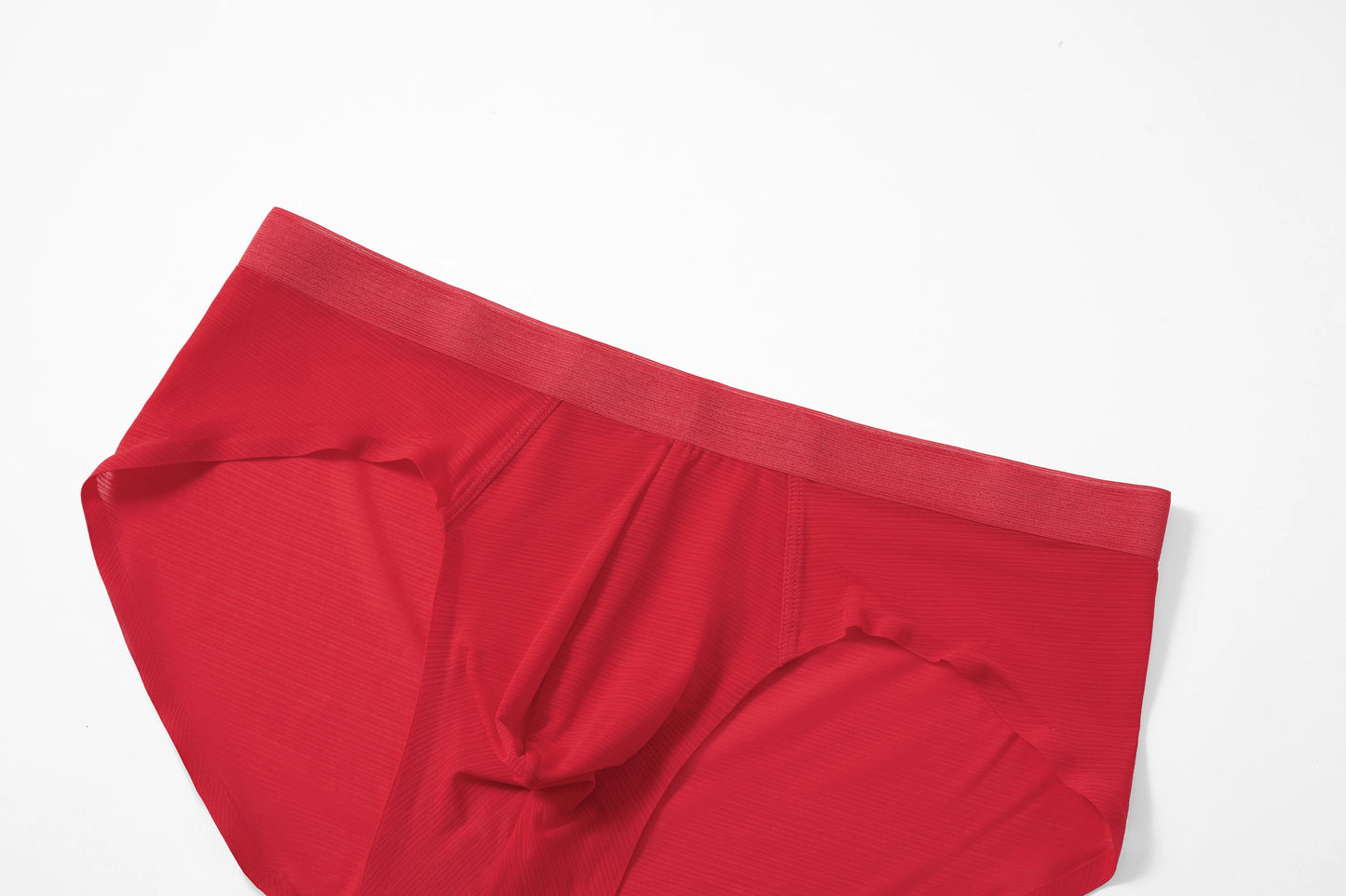 Satin-Striped Icy Silk Brief (Atelier Red*2)