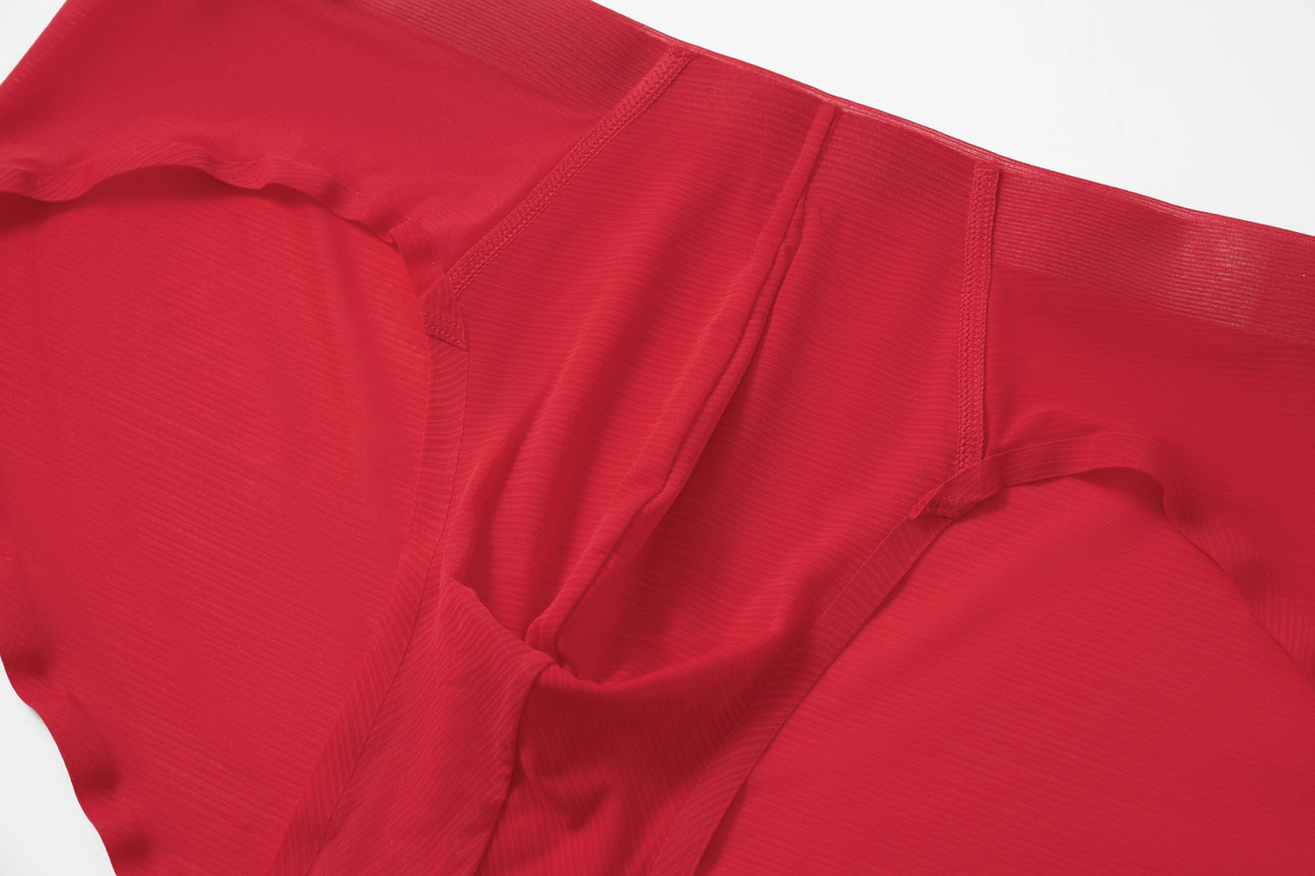 Satin-Striped Icy Silk Brief (Atelier Red*2)