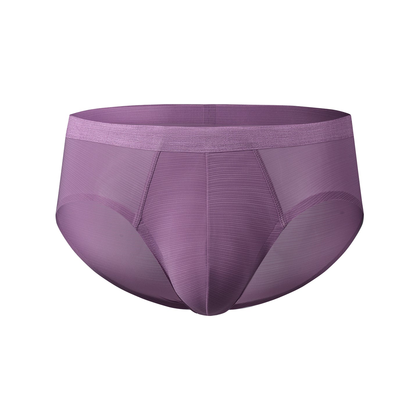 Satin-Striped Icy Silk Brief (Canvas Mauve*2)