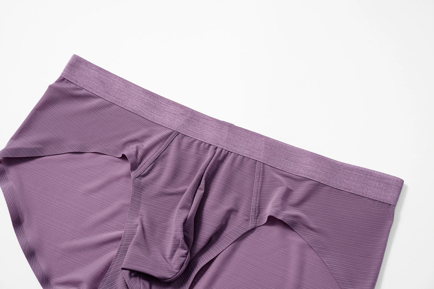 Satin-Striped Icy Silk Brief (Canvas Mauve*2)