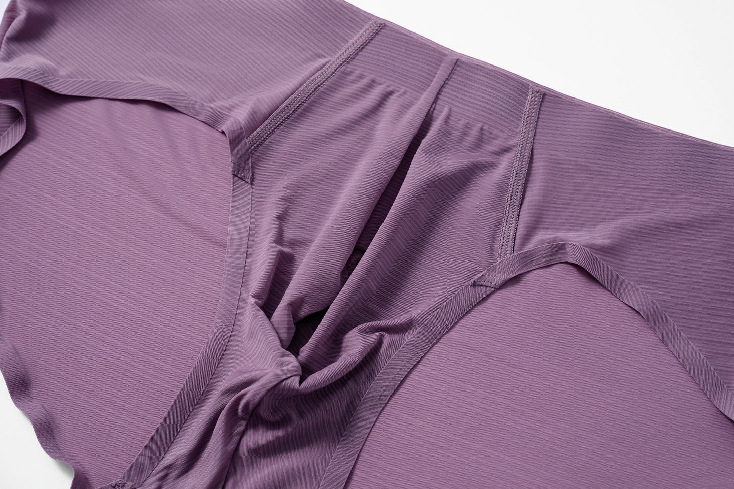 Satin-Striped Icy Silk Brief (Canvas Mauve*2)