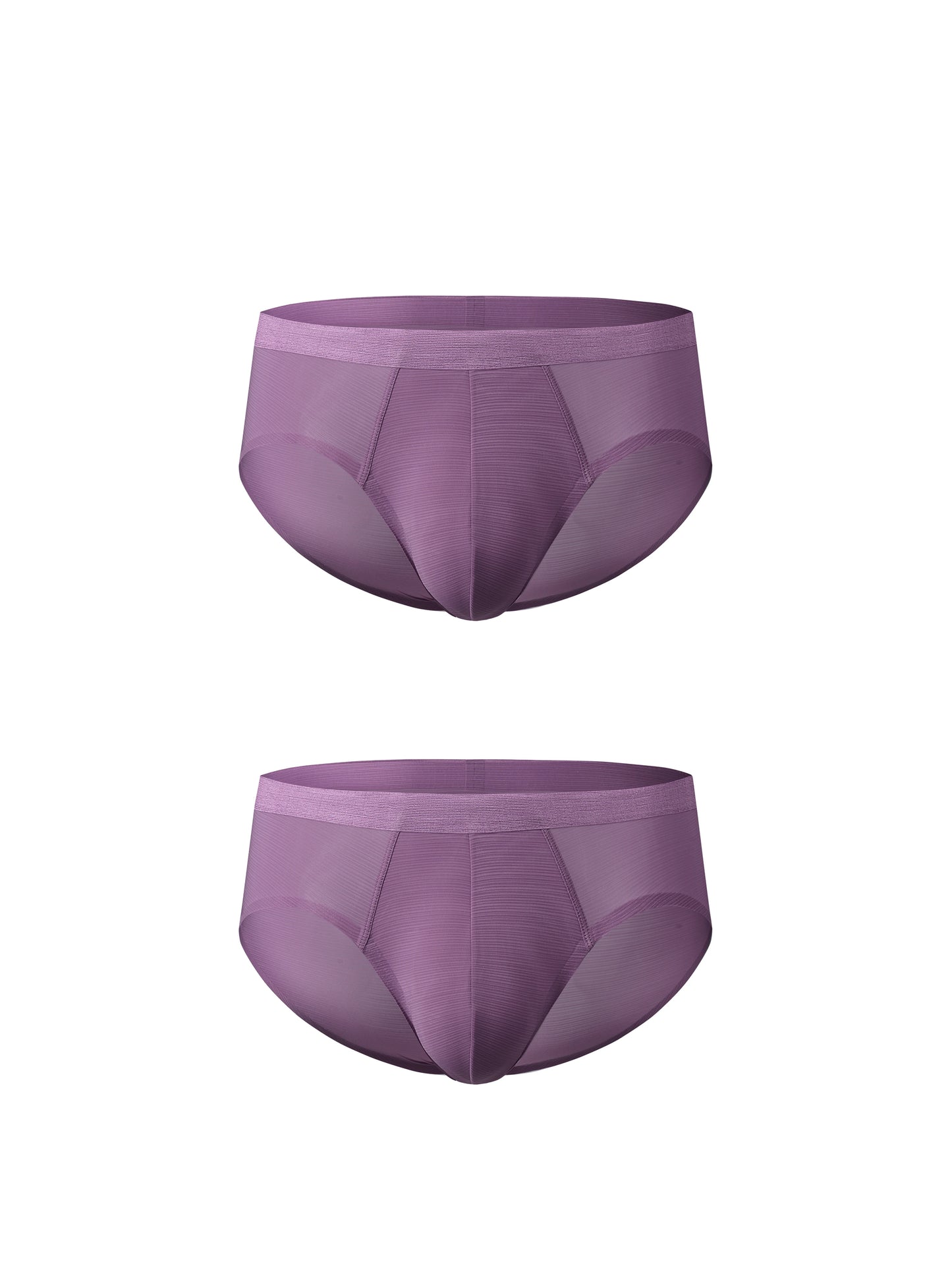 Satin-Striped Icy Silk Brief