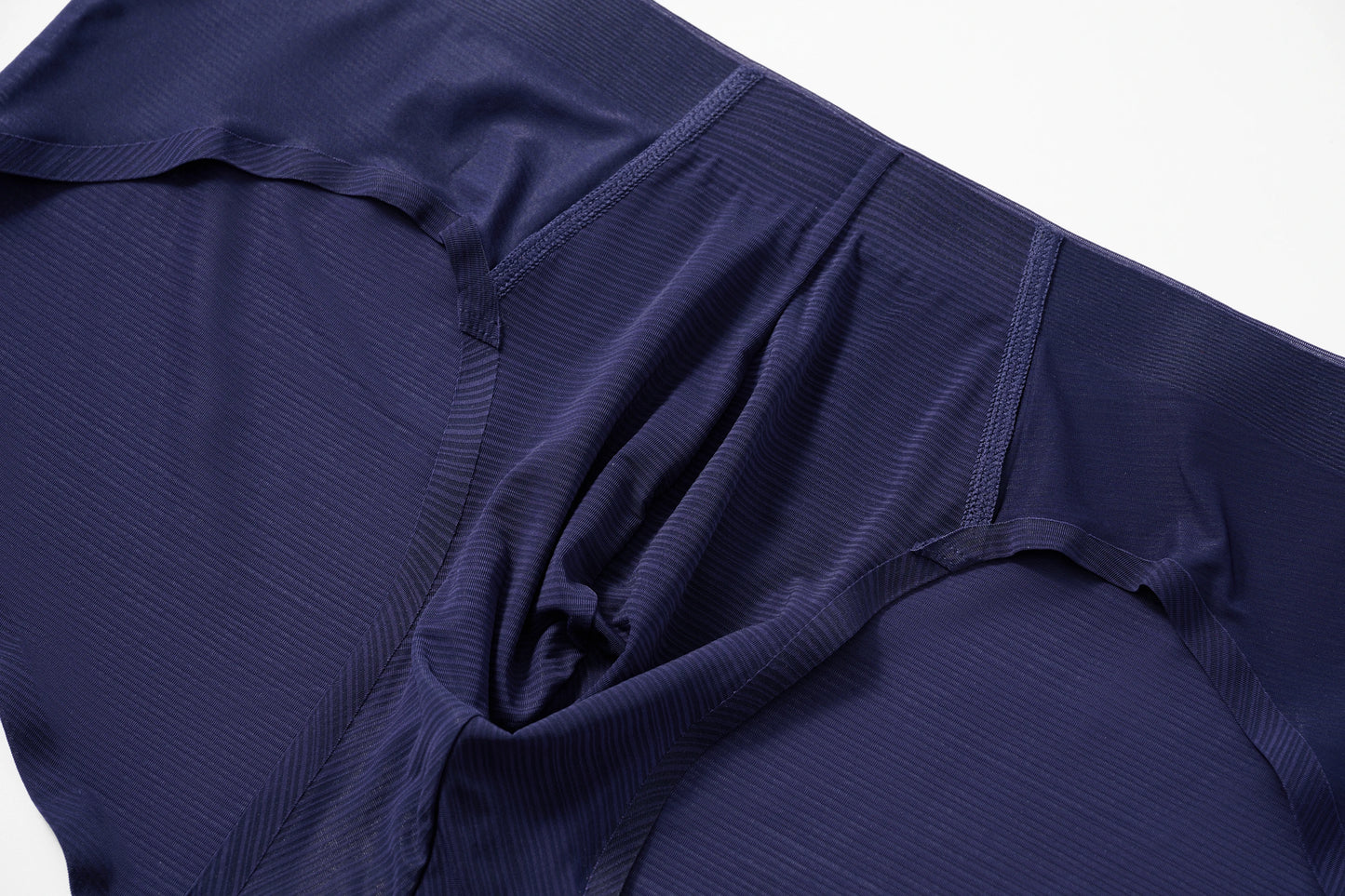 Satin-Striped Icy Silk Brief (Curtain Night Purple*2)