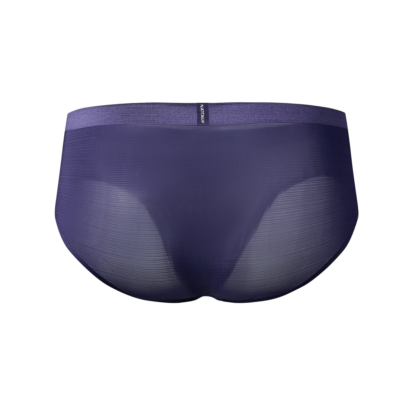 Satin-Striped Icy Silk Brief (Curtain Night Purple*2)