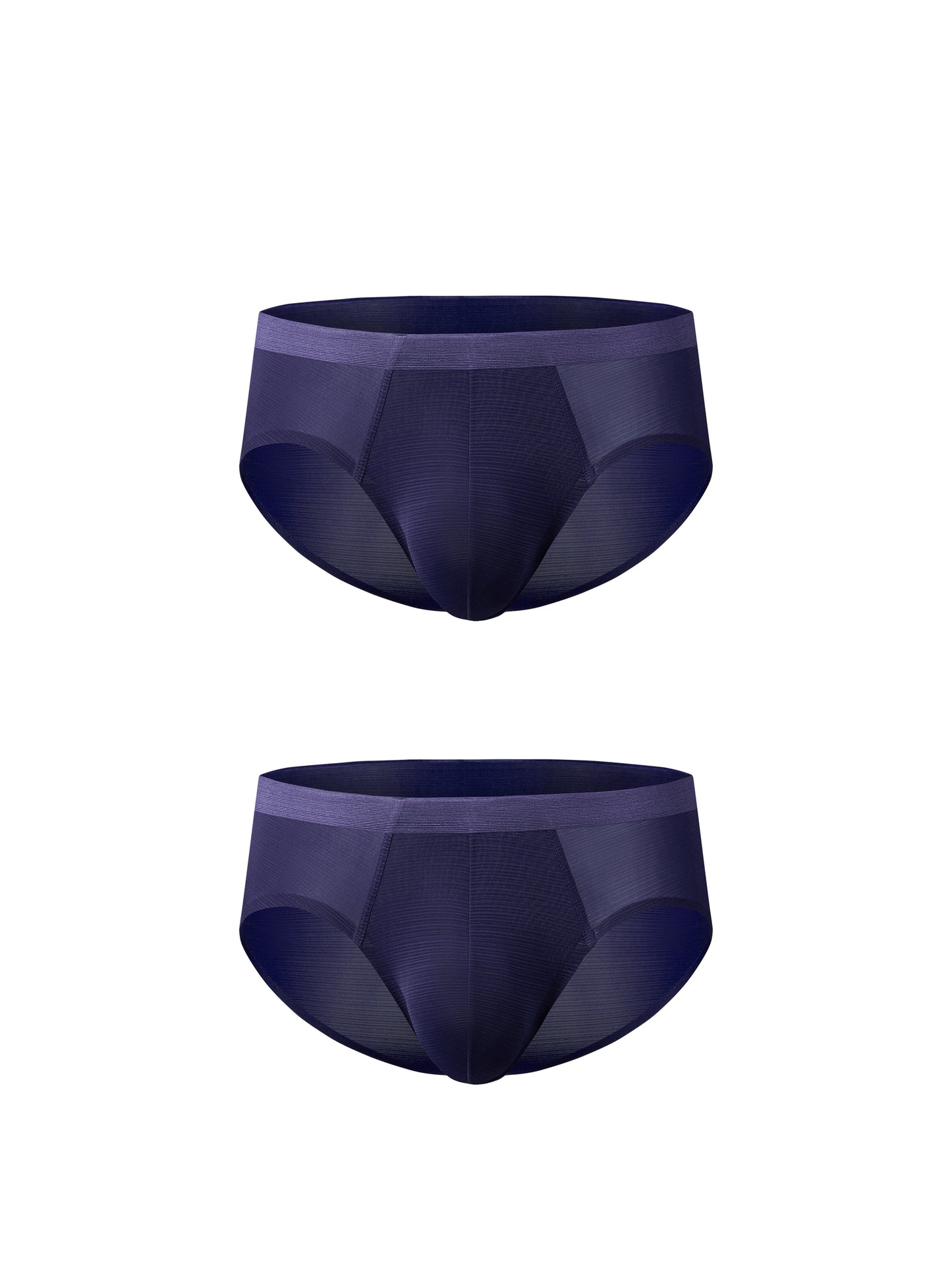 Satin-Striped Icy Silk Brief