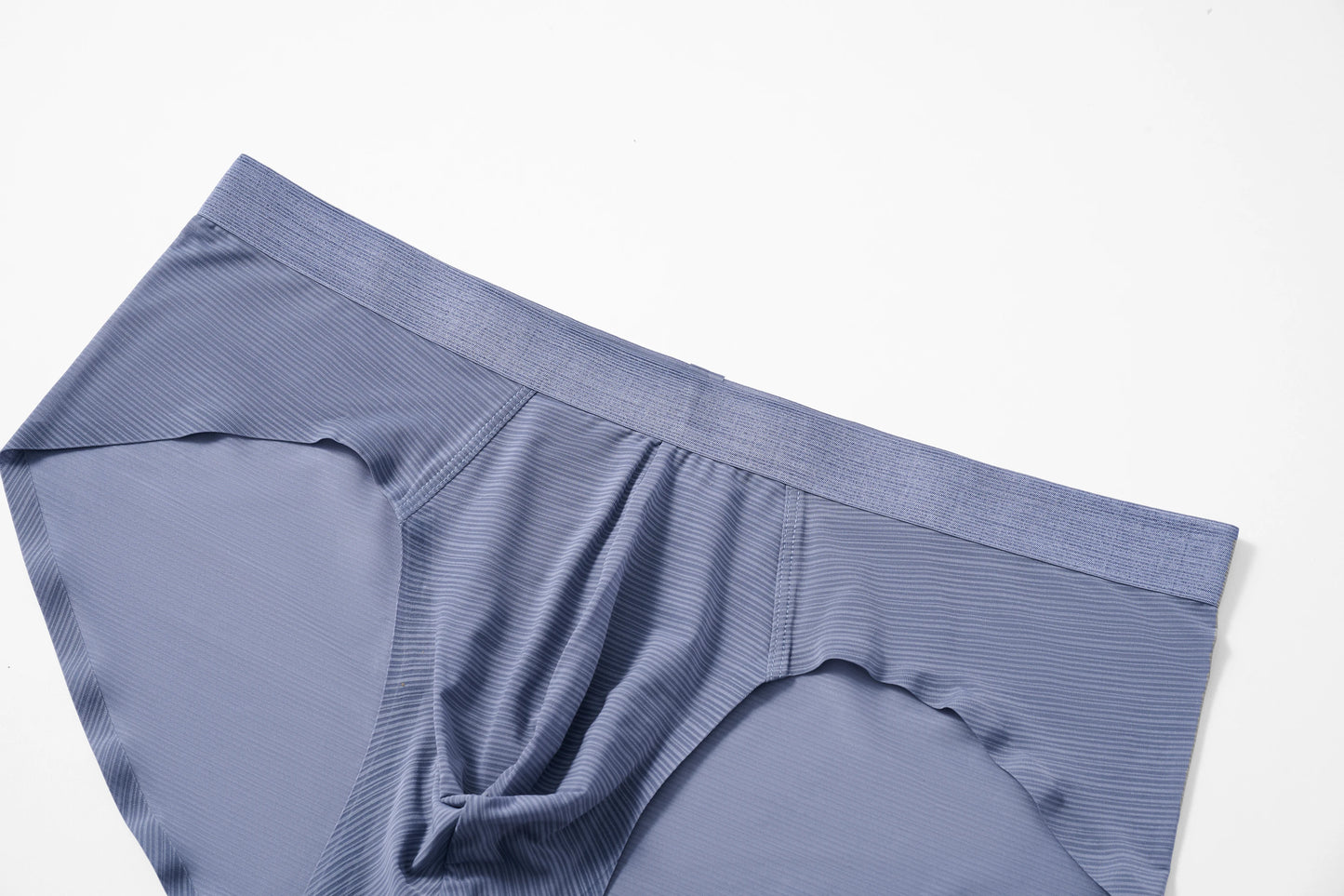Satin-Striped Icy Silk Brief (Mercury Mist*2)