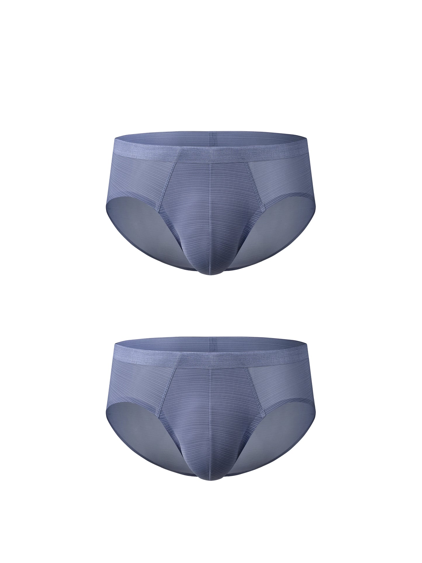 Satin-Striped Icy Silk Brief