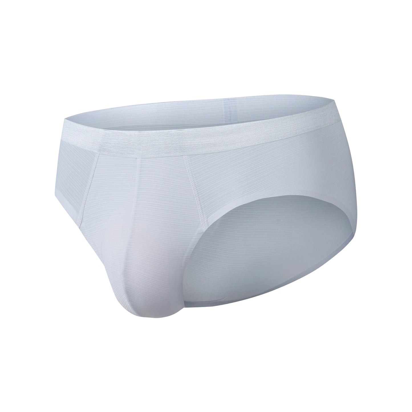 Satin-Striped Icy Silk Brief (Porcelain Dusk*2)