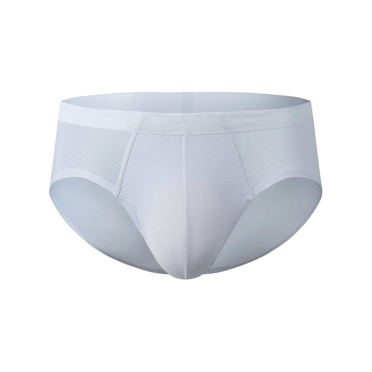 Satin-Striped Icy Silk Brief (Porcelain Dusk*2)