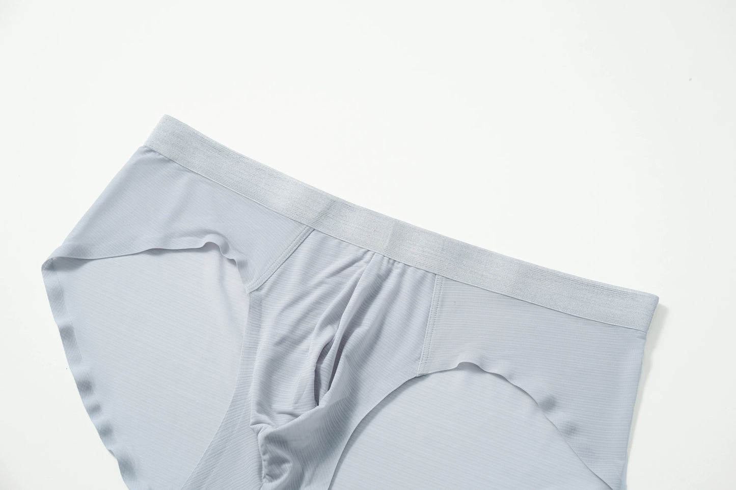 Satin-Striped Icy Silk Brief (Porcelain Dusk*2)