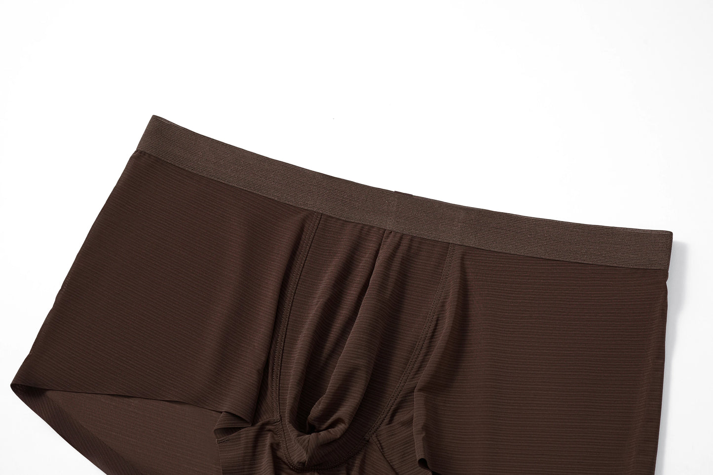 Satin-Striped Icy Silk Trunk (Darkroom Brown*2)