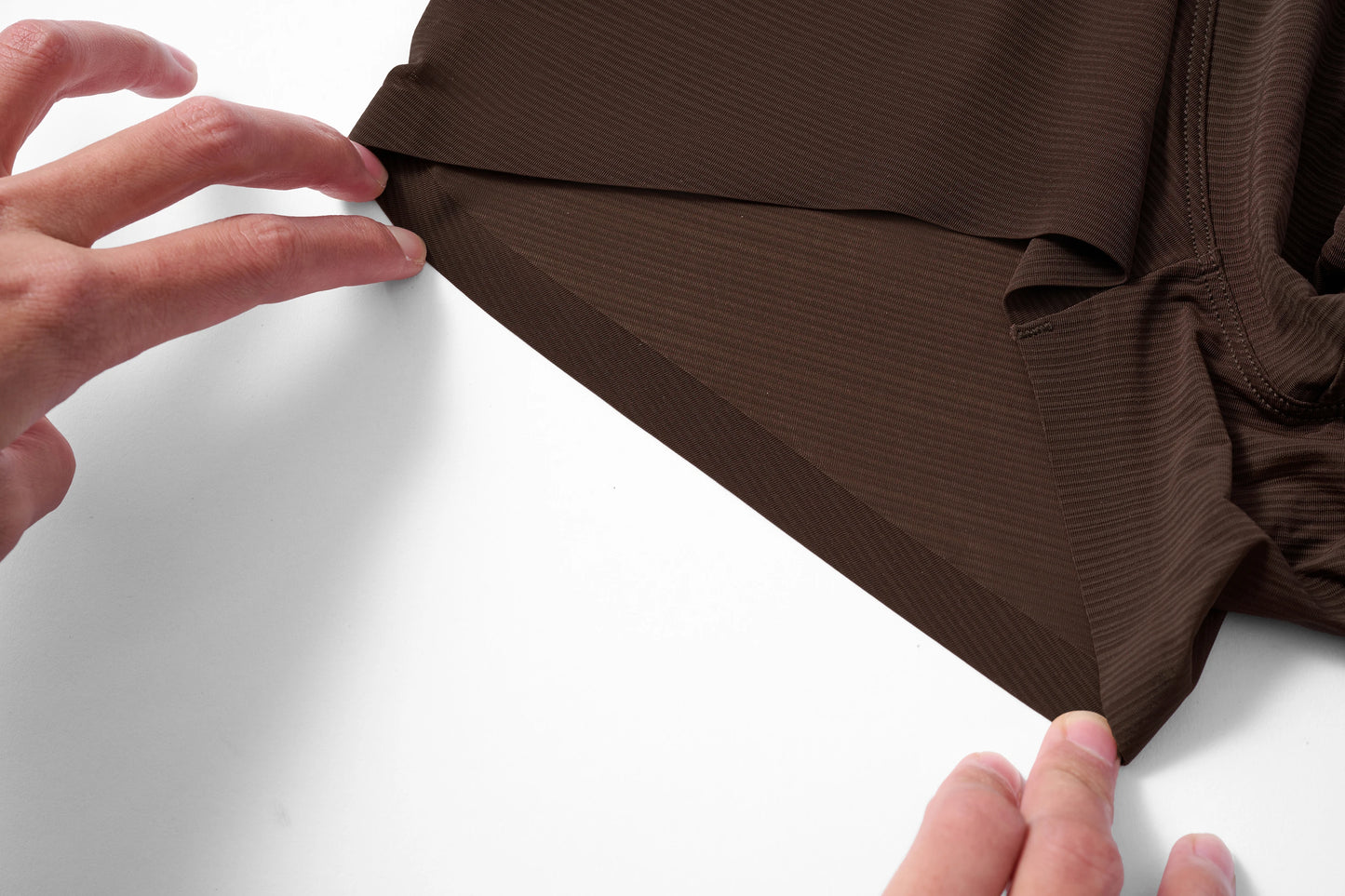 Satin-Striped Icy Silk Trunk (Darkroom Brown*2)