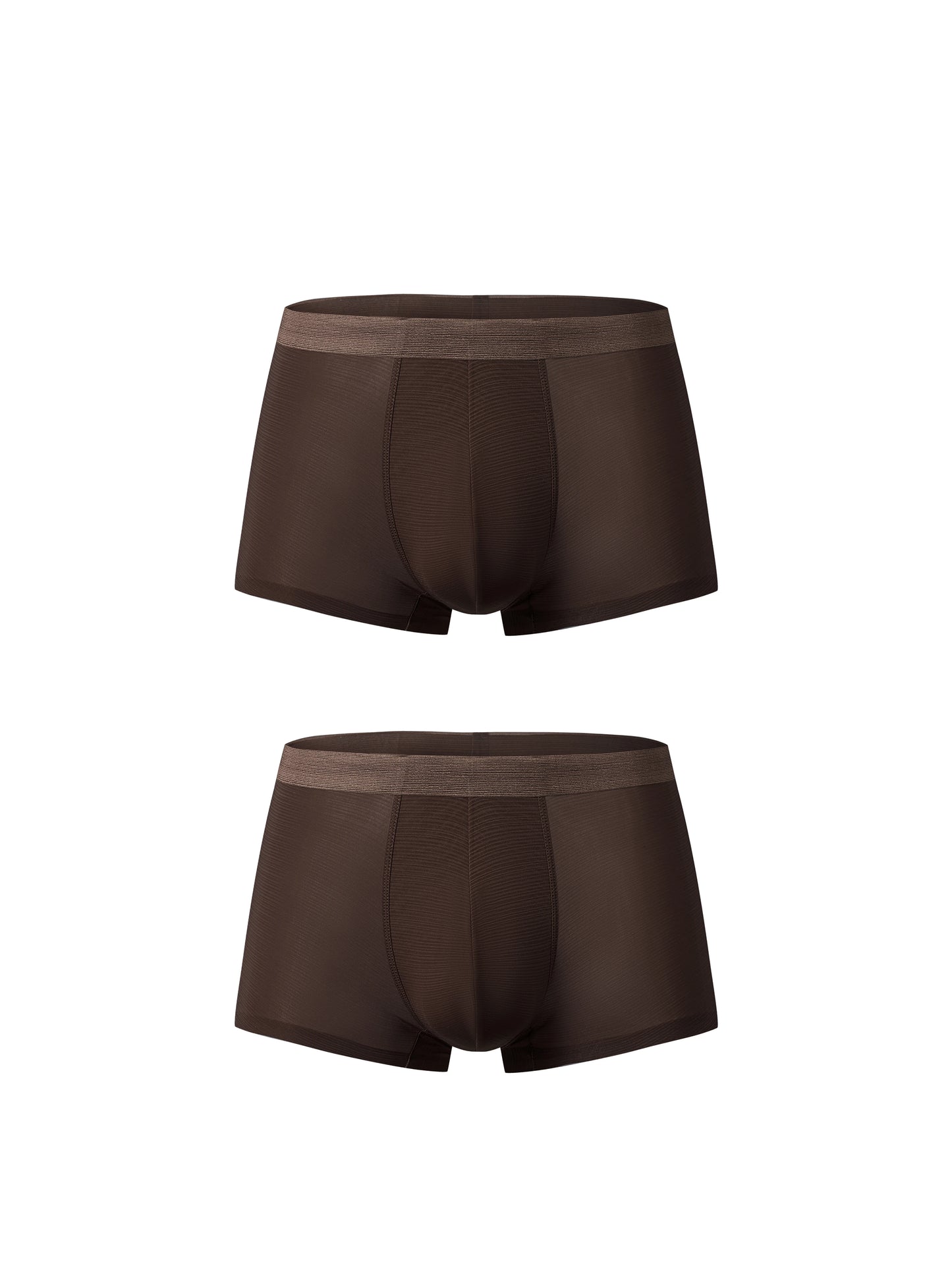 Satin-Striped Icy Silk Trunk (Darkroom Brown*2)