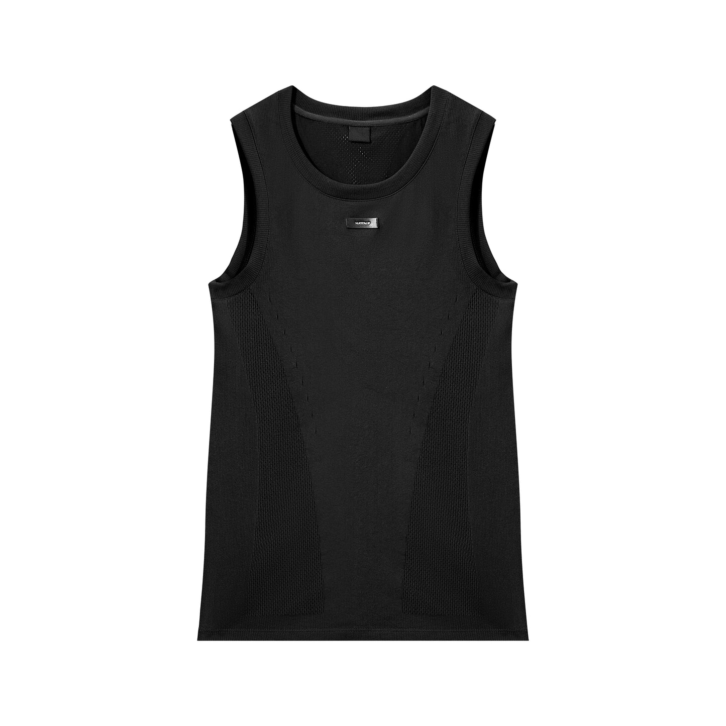 Seamless Openwork Vest & Long Sleeve Top
