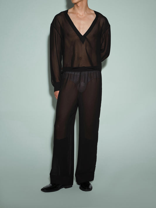 Sheer-Inspired Trouser