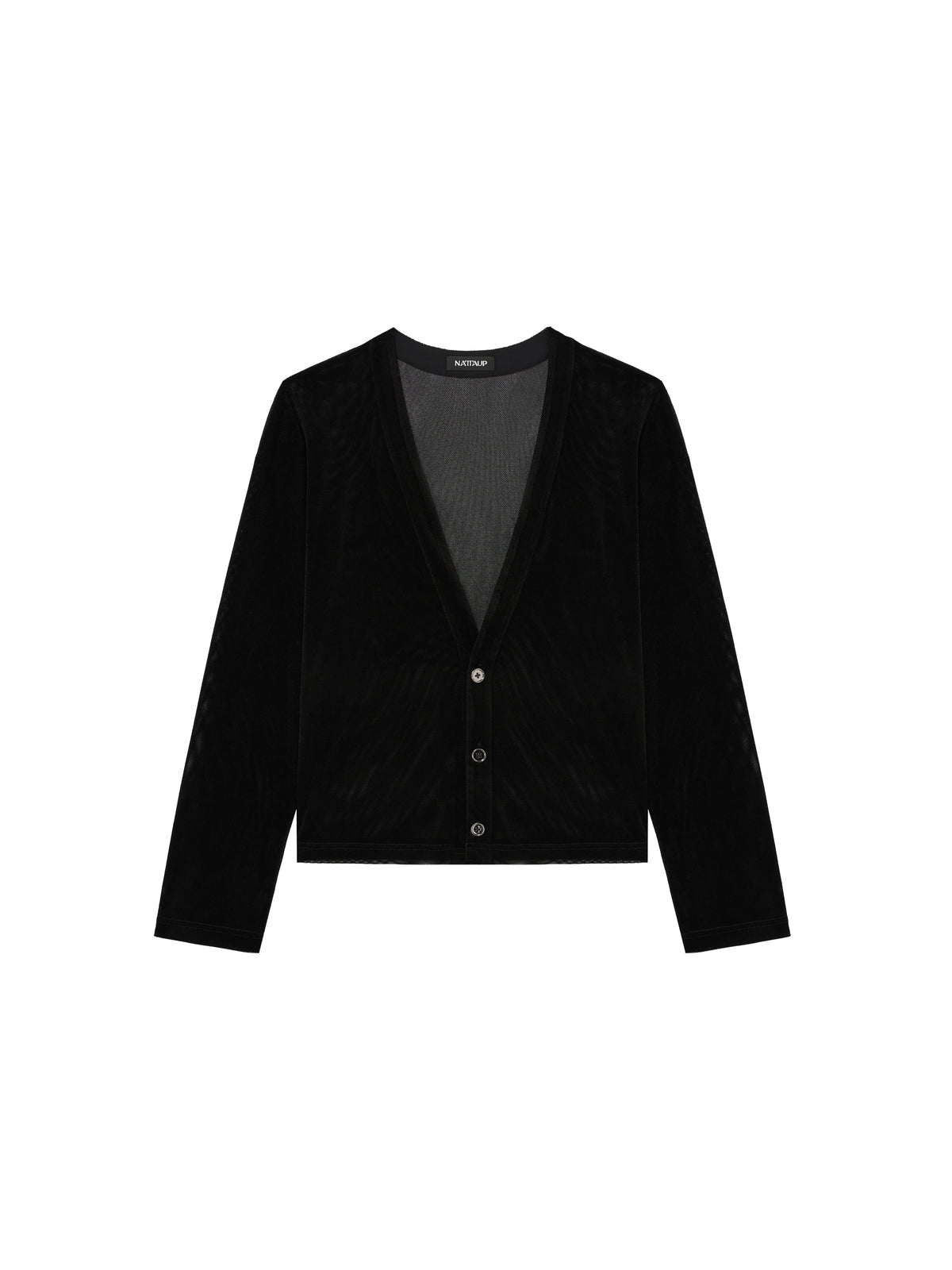 Sheer Velvet Mesh Cardigan front product image