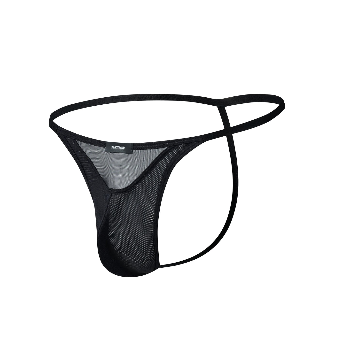 Shimmer Mesh Panel Pouch Thong*2
