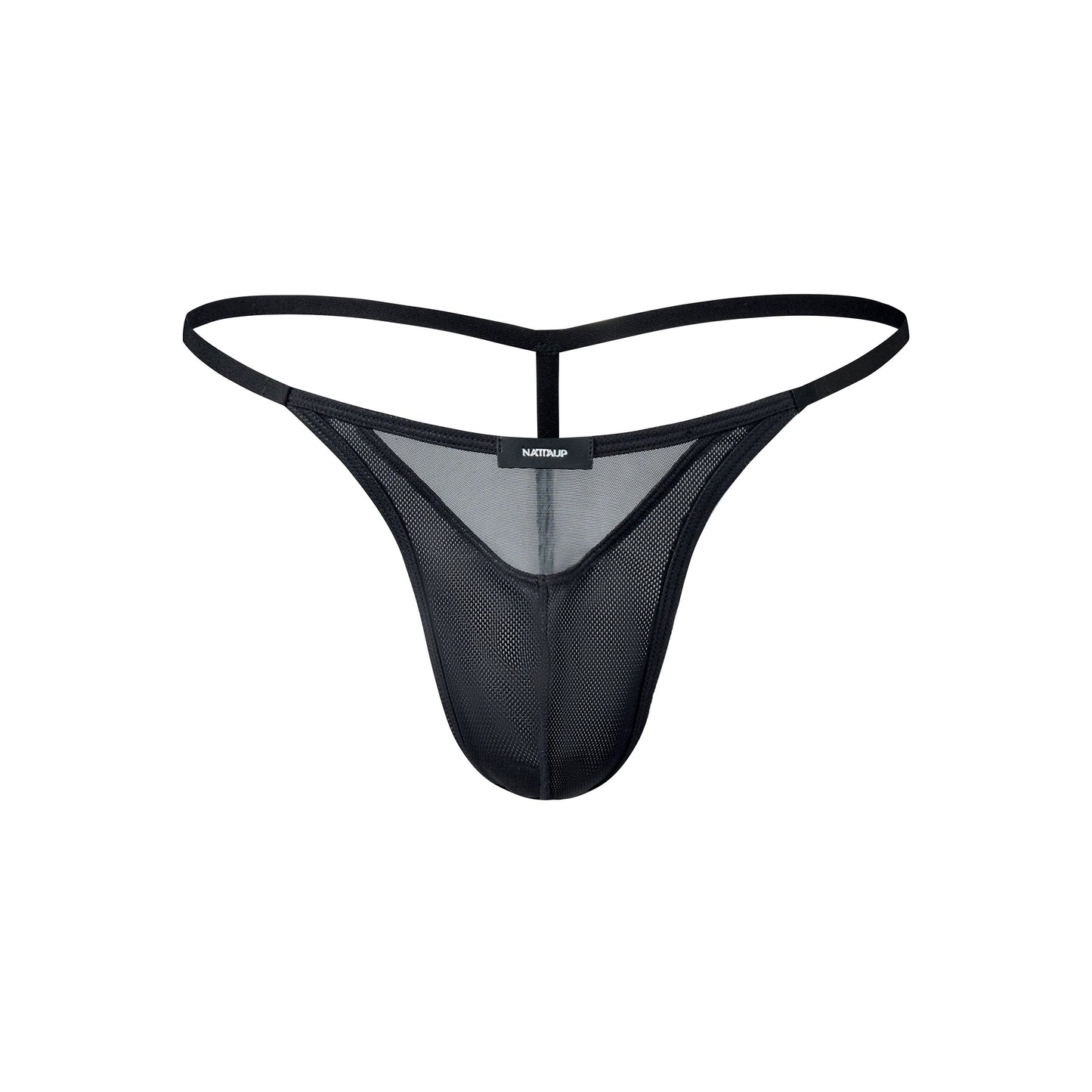 Shimmer Mesh Panel Pouch Thong*2
