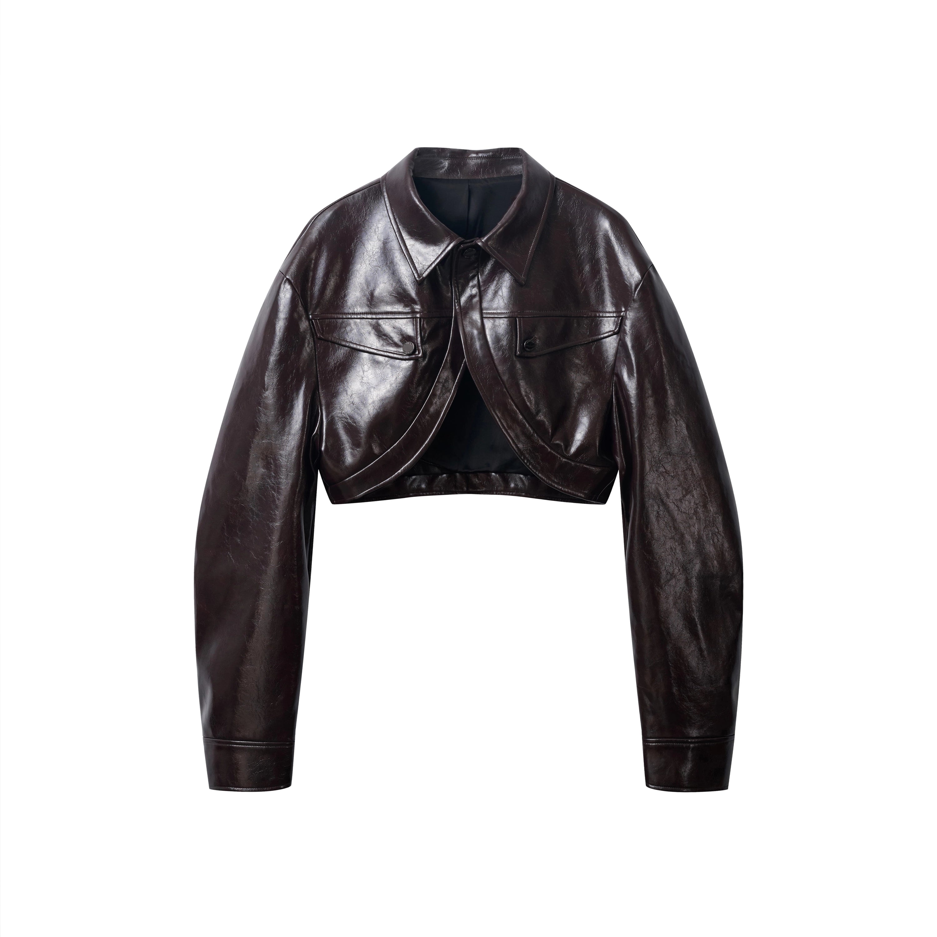 Short Glossy PU Jacket