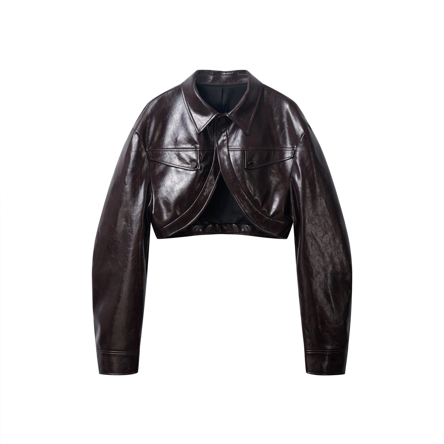 Short Glossy PU Jacket