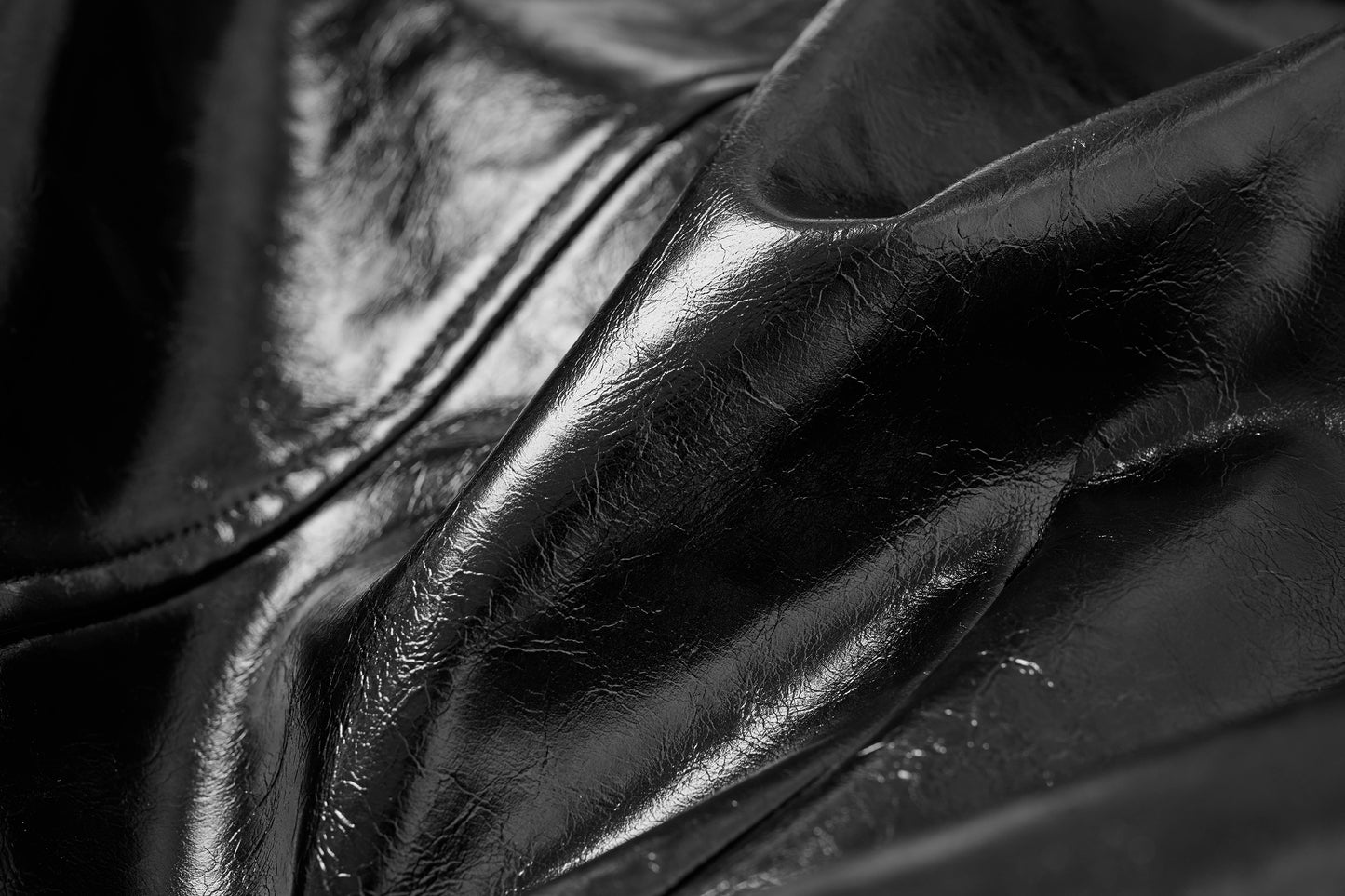 Short Glossy PU Jacket & Mesh Vest Set