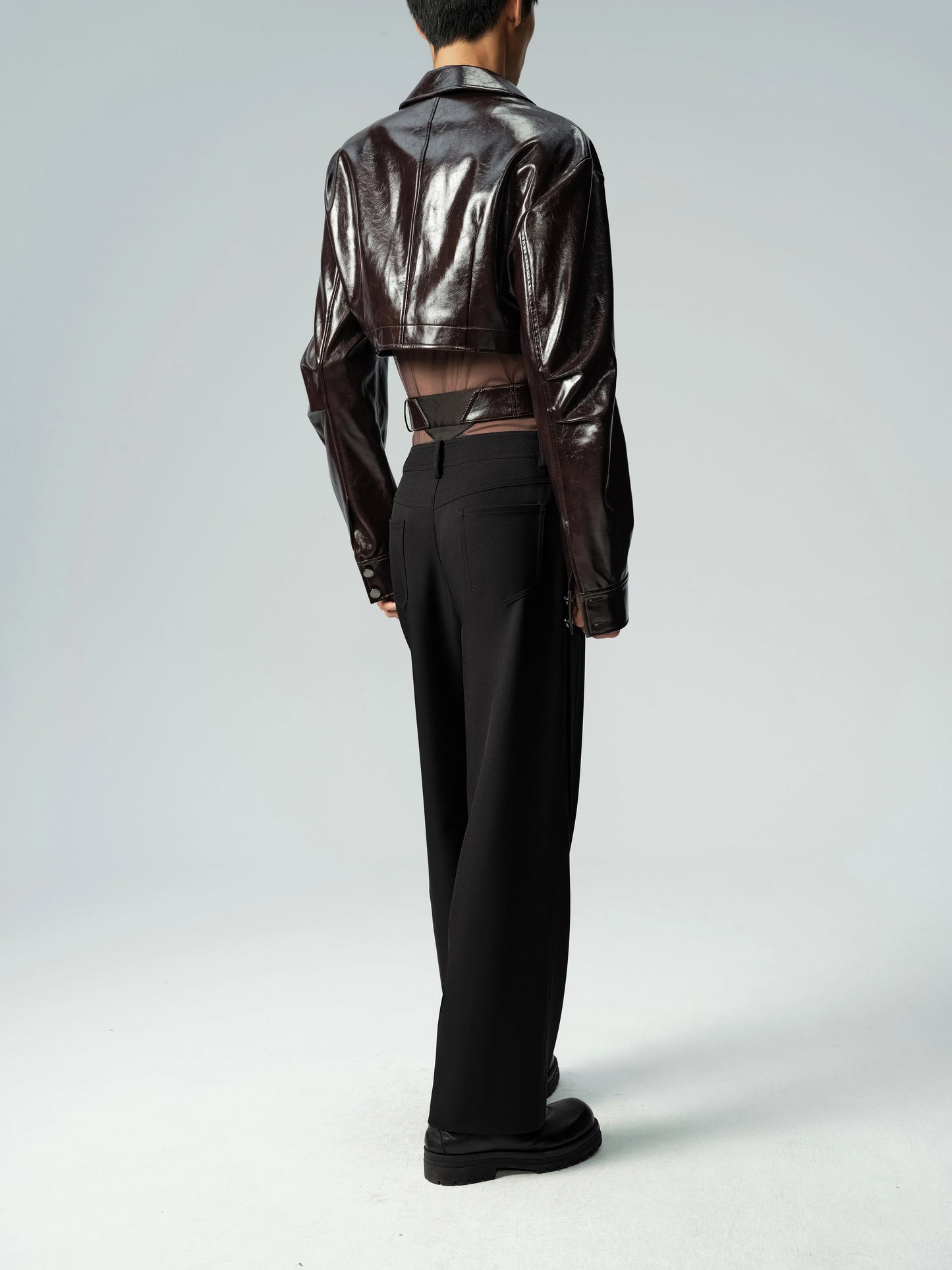 Short Glossy PU Jacket